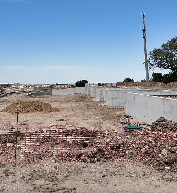 Avanzan las obras del punto limpio de Palazuelos, que deberán finalizar antes del 30 de&nbsp;junio