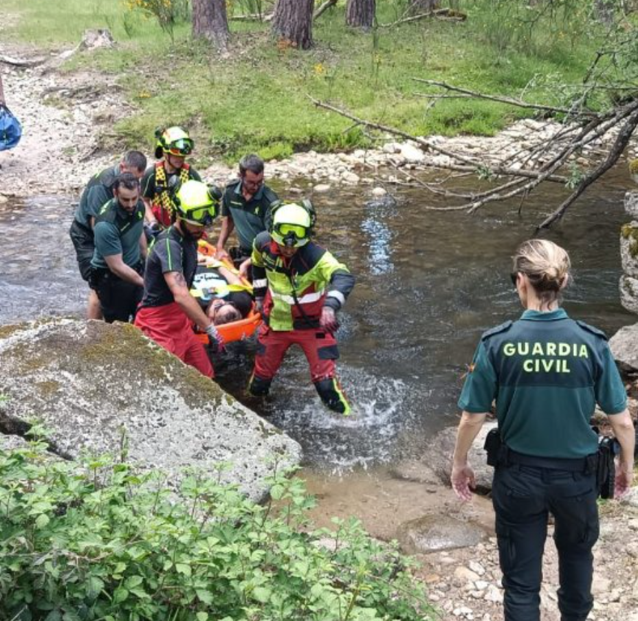 Rescate de una persona herida en la Boca del&nbsp;Asno